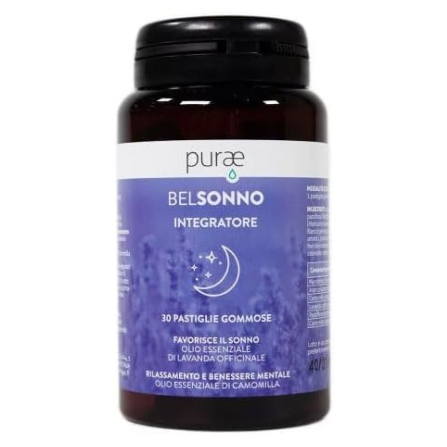 Purae Belsonno | Integratore Sonno | 30 Pastiglie Gommose
