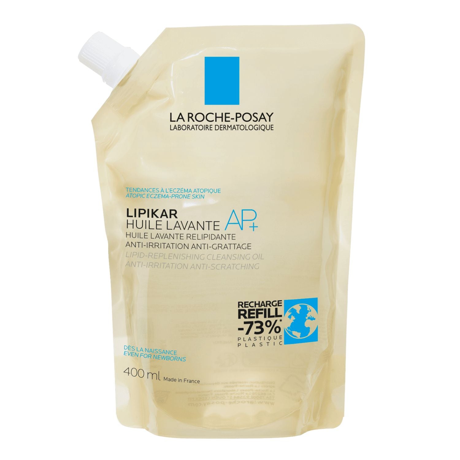 La Roche Posay Lipikar Huile Lavante AP+ | Olio Detergente Eco-Ricarica | 400ml
