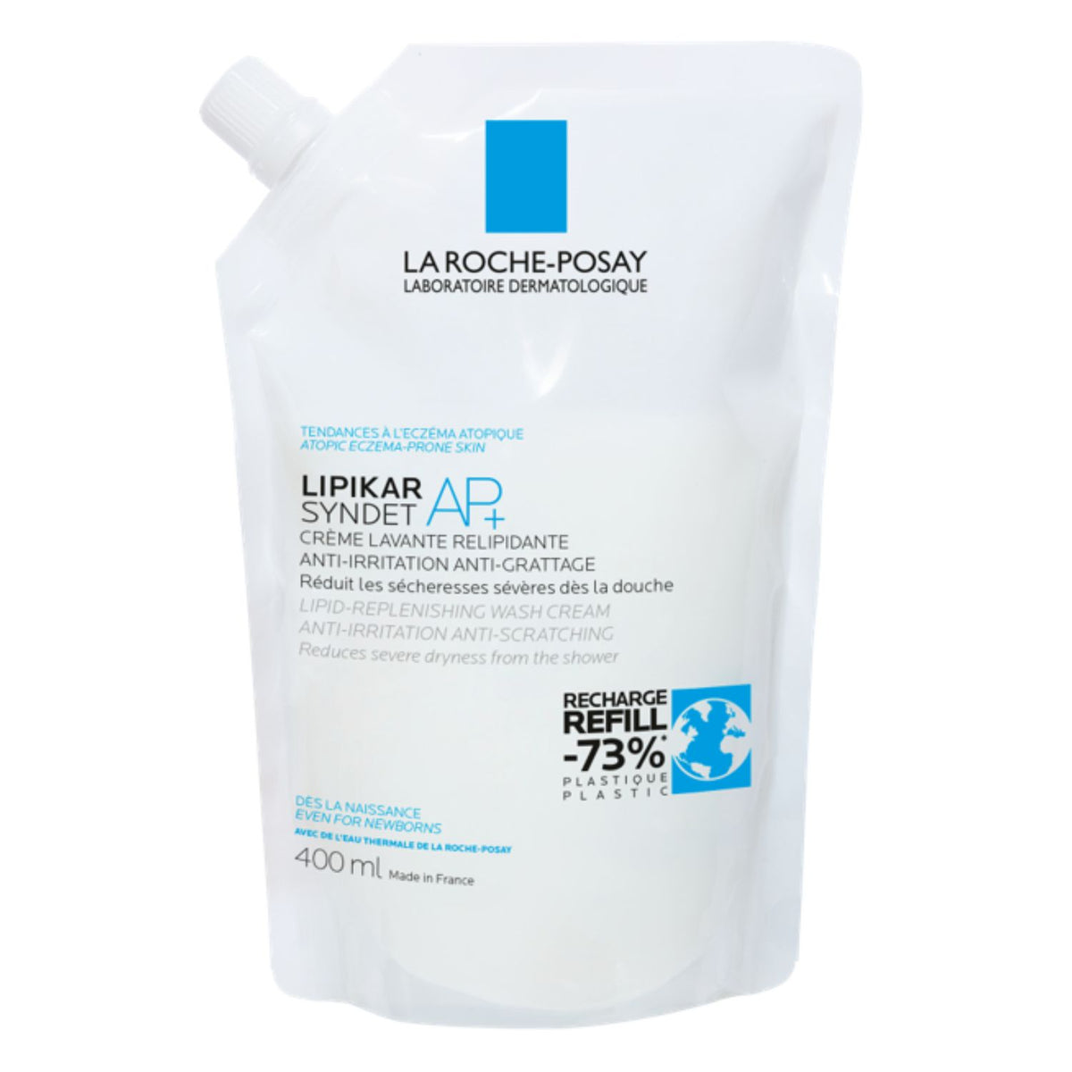 La Roche Posay Lipikar Syndet AP+ Refill | Ricarica Crema Detergente Pelle Atopica | 400ml  