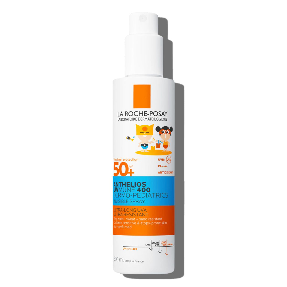 La Roche Posay Anthelios UVMune 400 Dermo-Pediatrics Spray Invisibile SPF50+ | Protezione Solare Bambini | 200ml  