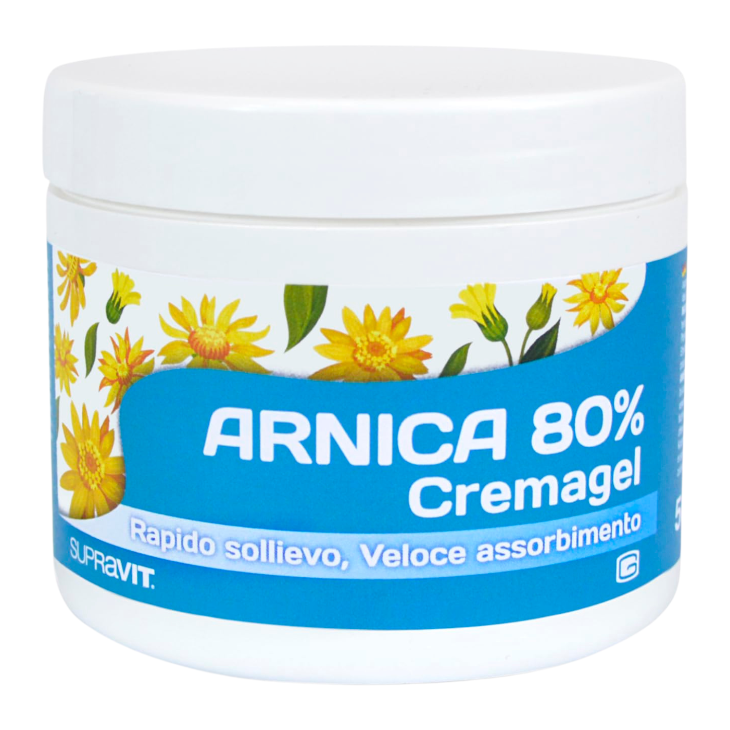 Supravit Arnica 80% Cremagel | Gel Arnica Montana Massaggio Sportivo | 500 ml
