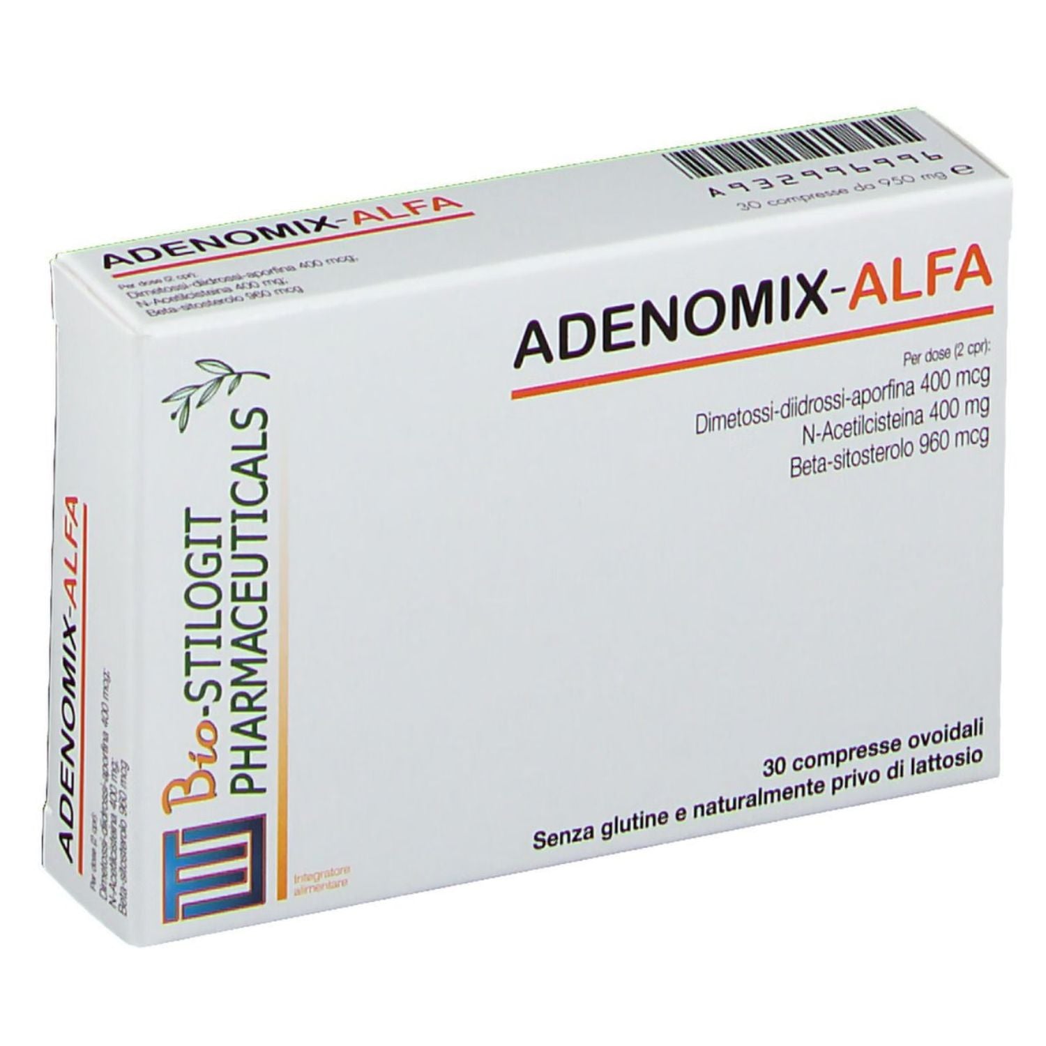 Adenomix Alfa | Integratore Prostata Vie Urinarie | 30 Compresse
