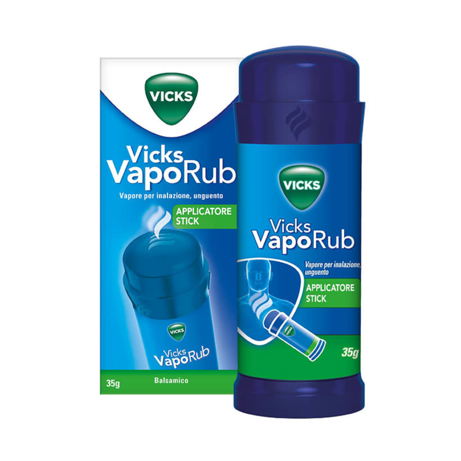 Vicks VapoRub Applicatore Stick | Unguento Raffreddore e Tosse | 35g