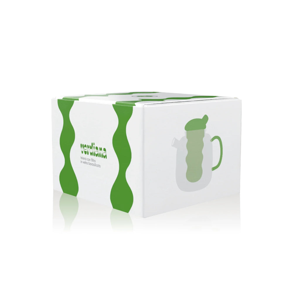 Himalaya Teiera Verdiana | Vetro Borosilicato Pyrex con Filtro in Vetro | 1000 ml 2 