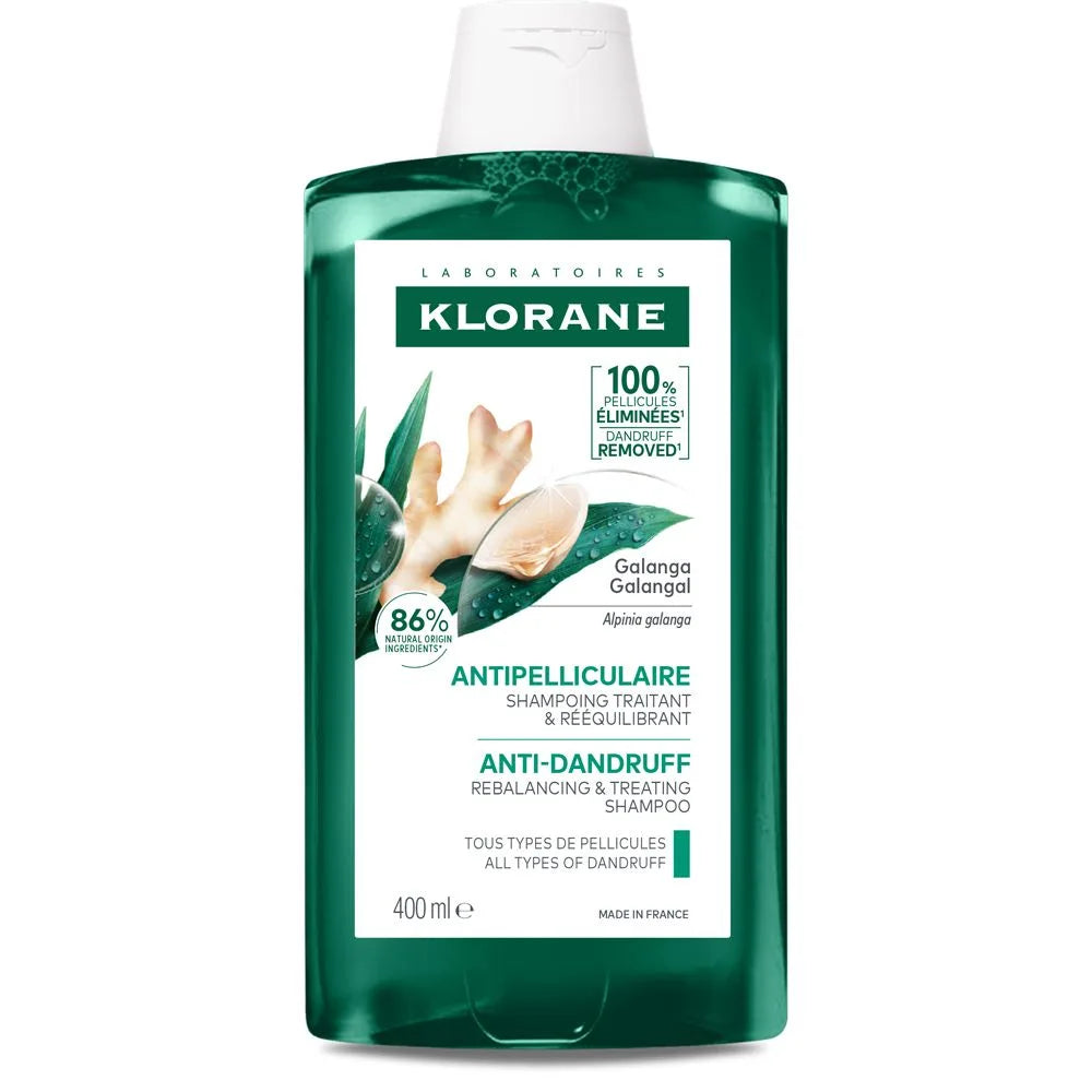 Klorane Shampoo alla Galanga | Antiforfora Riequilibrante | 400 ml  