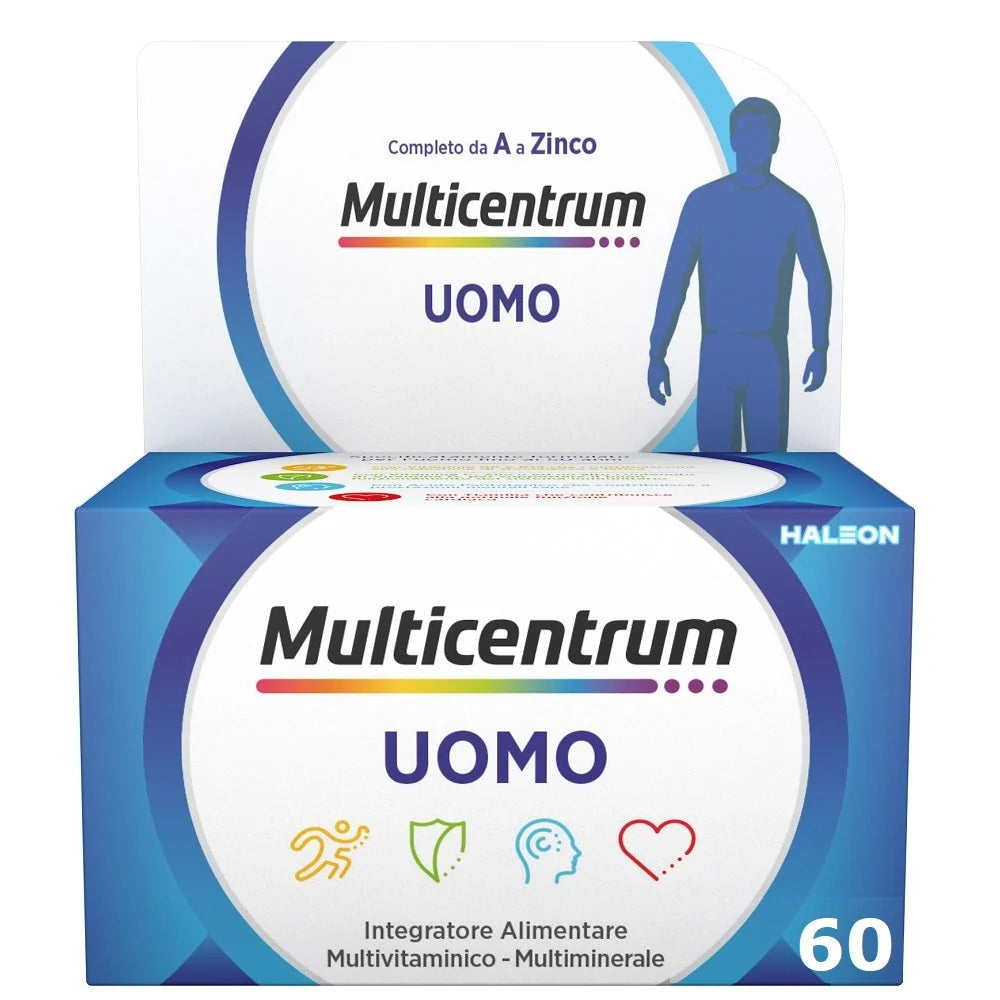 Multicentrum Uomo | Integratore Multivitaminico | 60 Compresse