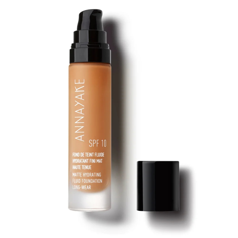 Annayake Make Up Fond De Teint Fluide Fini Mat Haute Tenue 30 Dark Rosé Flacone Dosatore 30ml