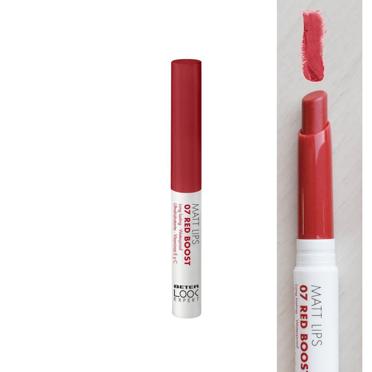 Beter Rossetto Matt Look Expert 07 Red Boost | Texture Opaca Vellutata 2 