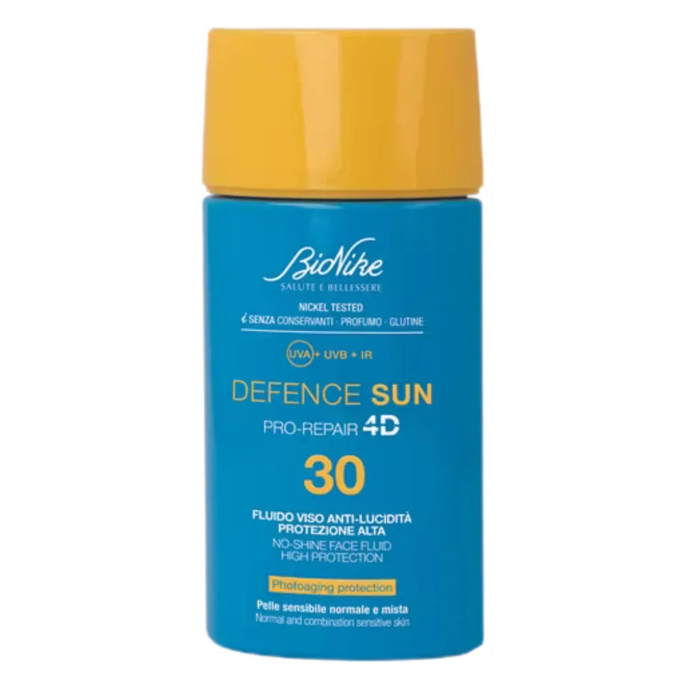 Bionike Defence Sun Fluido Viso Anti-Lucidità Spf30 Protezione Solare Alta 50ml