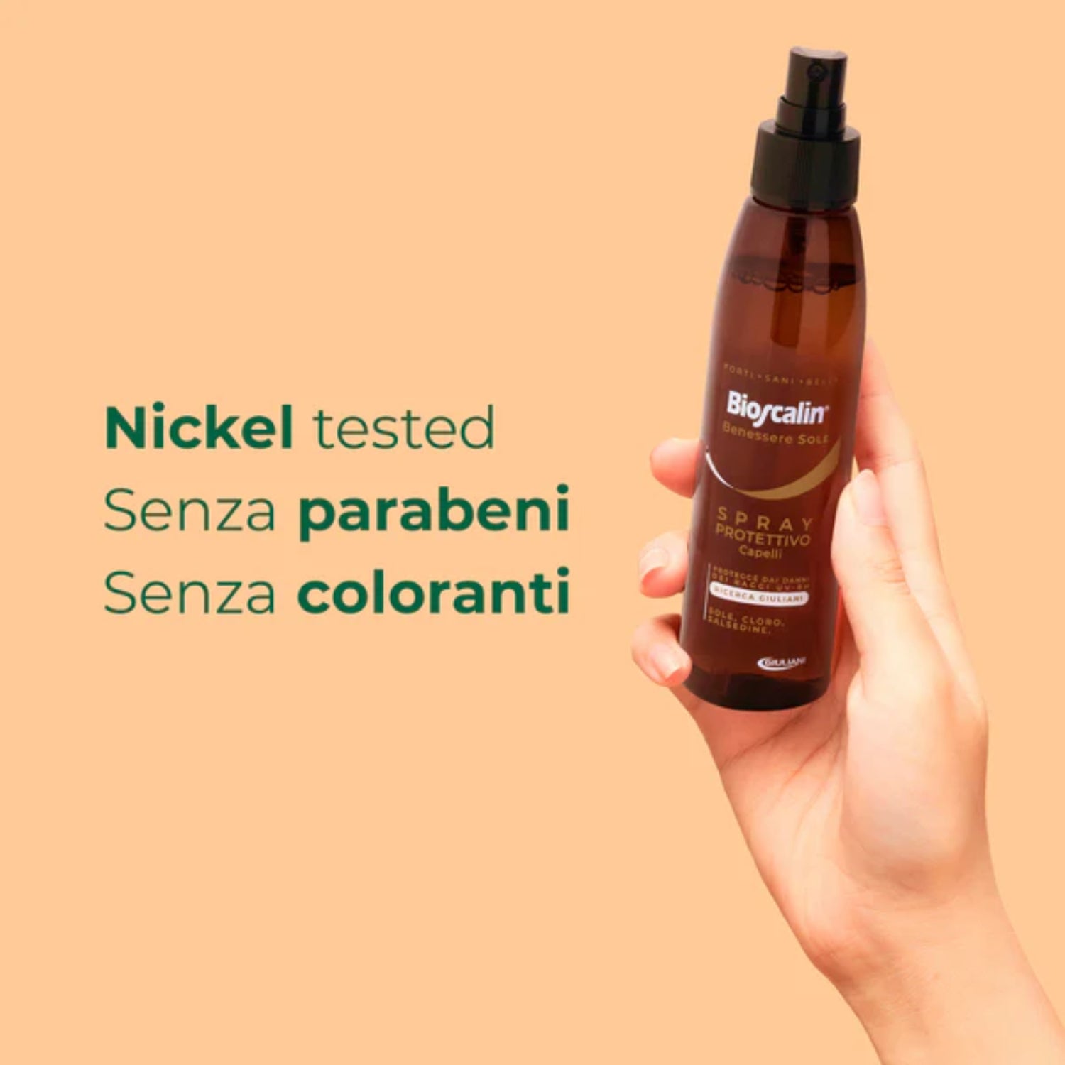Bioscalin Sole spray capelli nickel tested senza parabeni coloranti