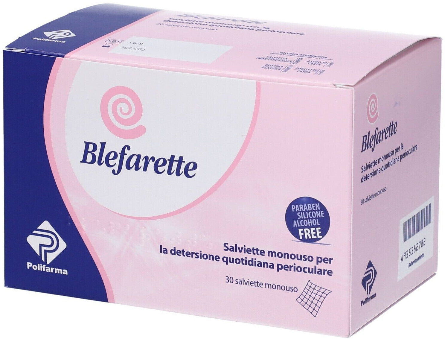Blefarette Salviette Detergenti Oculari Monouso 30 Pezzi