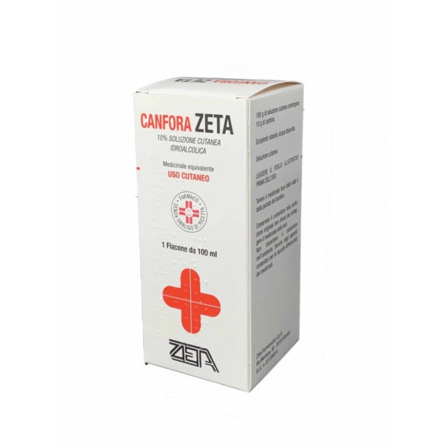 Alcool Canforato 10% 100g - Zeta