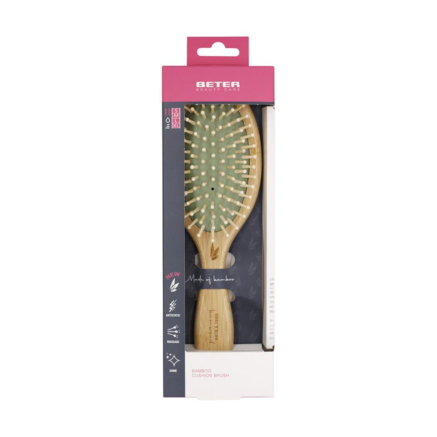 Beter Bamwood | Spazzola Districante Capelli Ricci | Punte in Legno