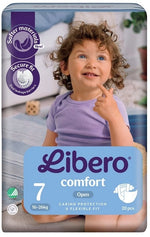 Libero Comfort 7 - Pannolini traspiranti per pelli sensibili da 16 a 26 kg, 20 pezzi  