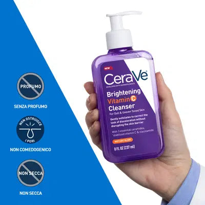 CeraVe Detergente Illuminante | Vitamina C e Ceramidi | 236 ml 3