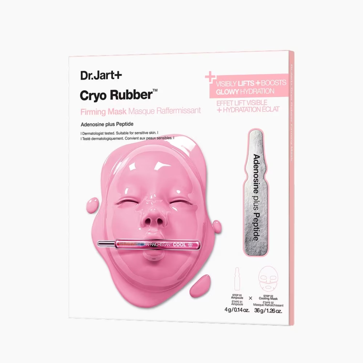 Dr.Jart+ Cryo Rubber Firming Mask | Maschera Hydrogel Adenosina Peptidi | 1 Pezzo