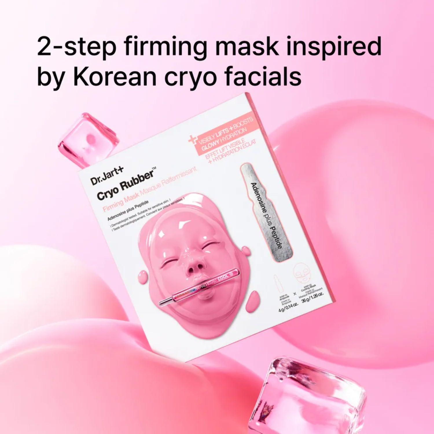 Dr.Jart+ Cryo Rubber Firming Mask | Maschera Hydrogel Adenosina Peptidi | 1 Pezzo 5