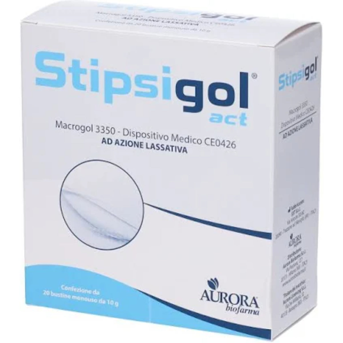 Stipsigol Act | Macrogol Bustine Lassativo | 20 Bustine  