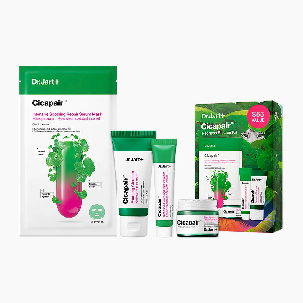 Dr.Jart+ Cicapair Redness Rescue Kit – Routine Cica In 4 Fasi Per Pelli Sensibili