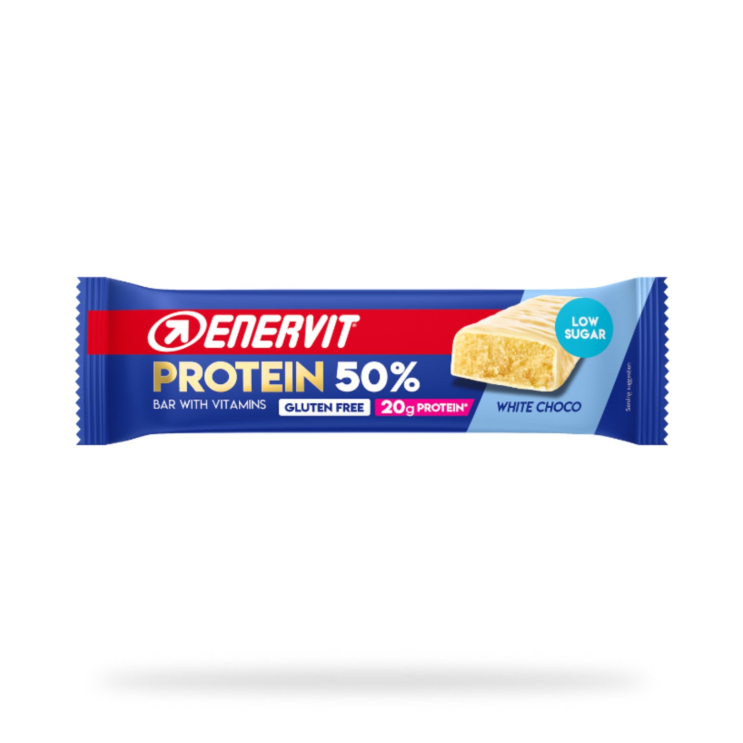 Enervit Protein 50% White Choco | Barretta Proteica Low Sugar | 40 g