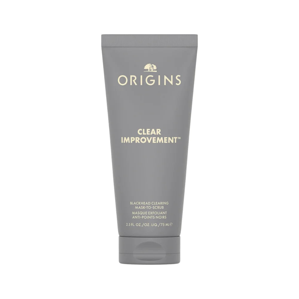 Origins Clear Improvement | Maschera Viso Punti Neri Carbone Acido Salicilico | 75 ml