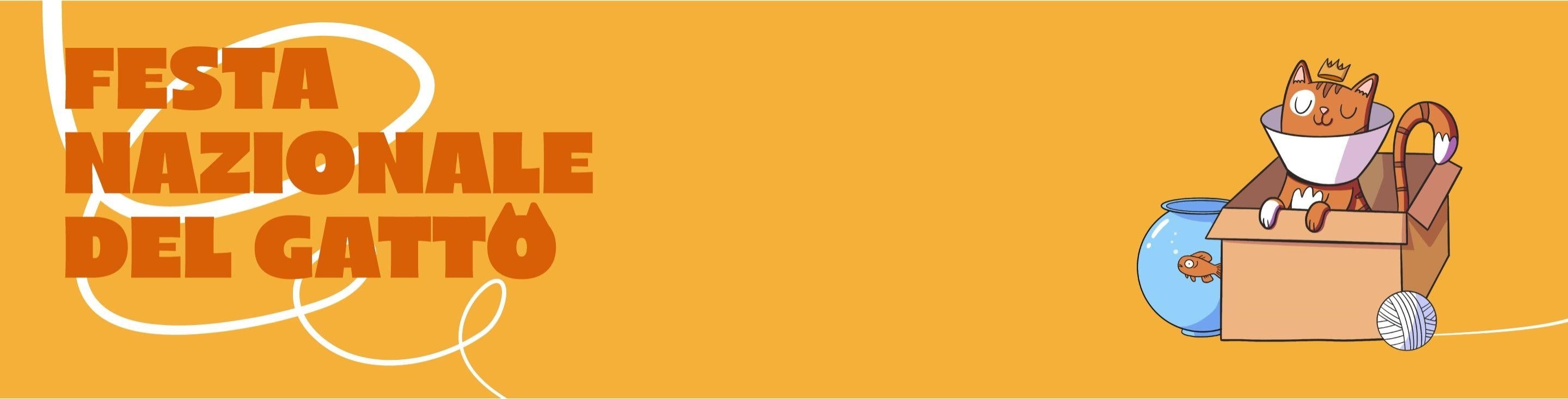 Festa nazionale del gatto 2026 banner desk
