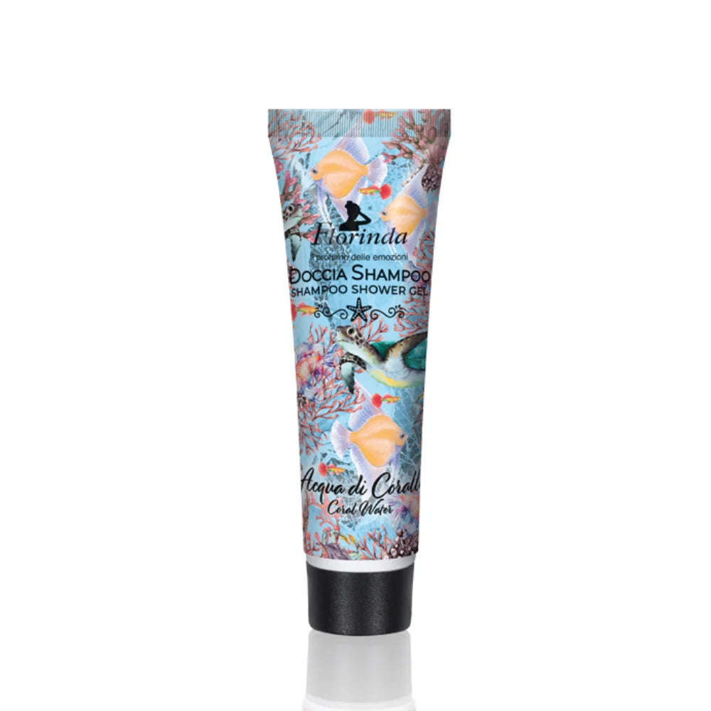 Florinda Acqua di Corallo | Doccia Shampoo Profumi di Mare Travel Size | 30 ml  