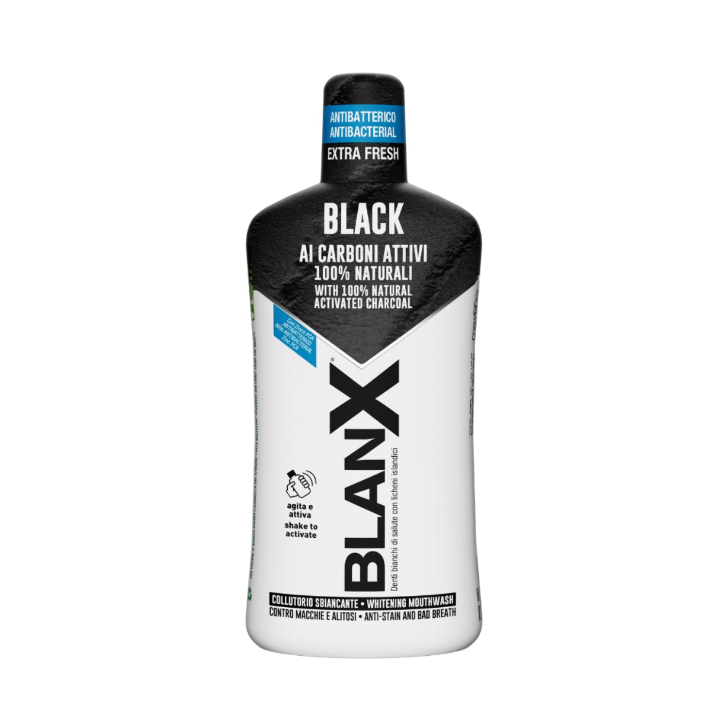 BlanX Black | Collutorio Carboni Attivi Sbiancante e Antimacchia | 500ml