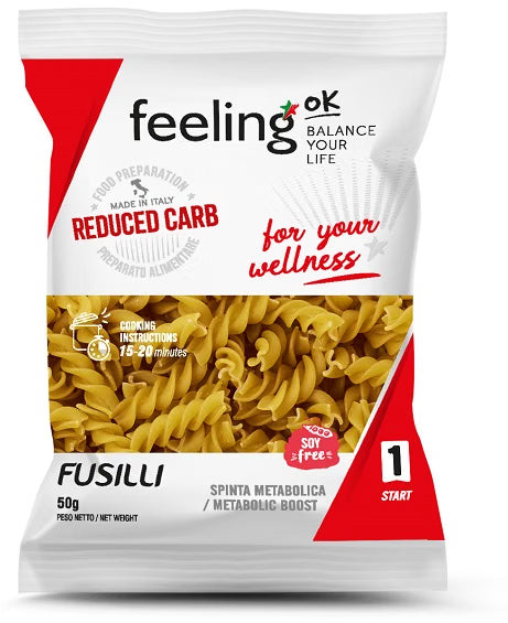 Pasta Feeling OK Fusilli Start | Proteica Low Carb | 50 g