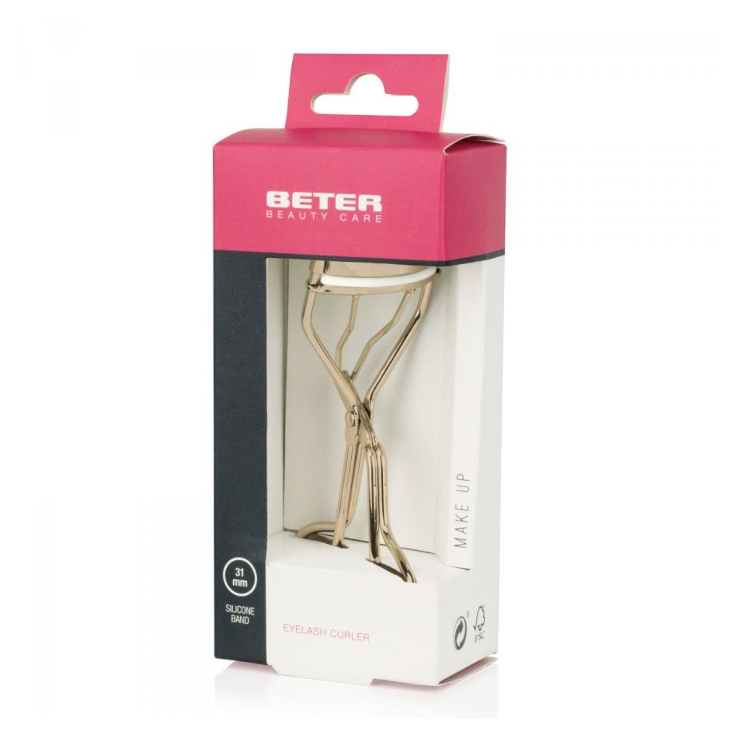 Beter Piegaciglia Dorato confezione make up con cuscinetto silicone