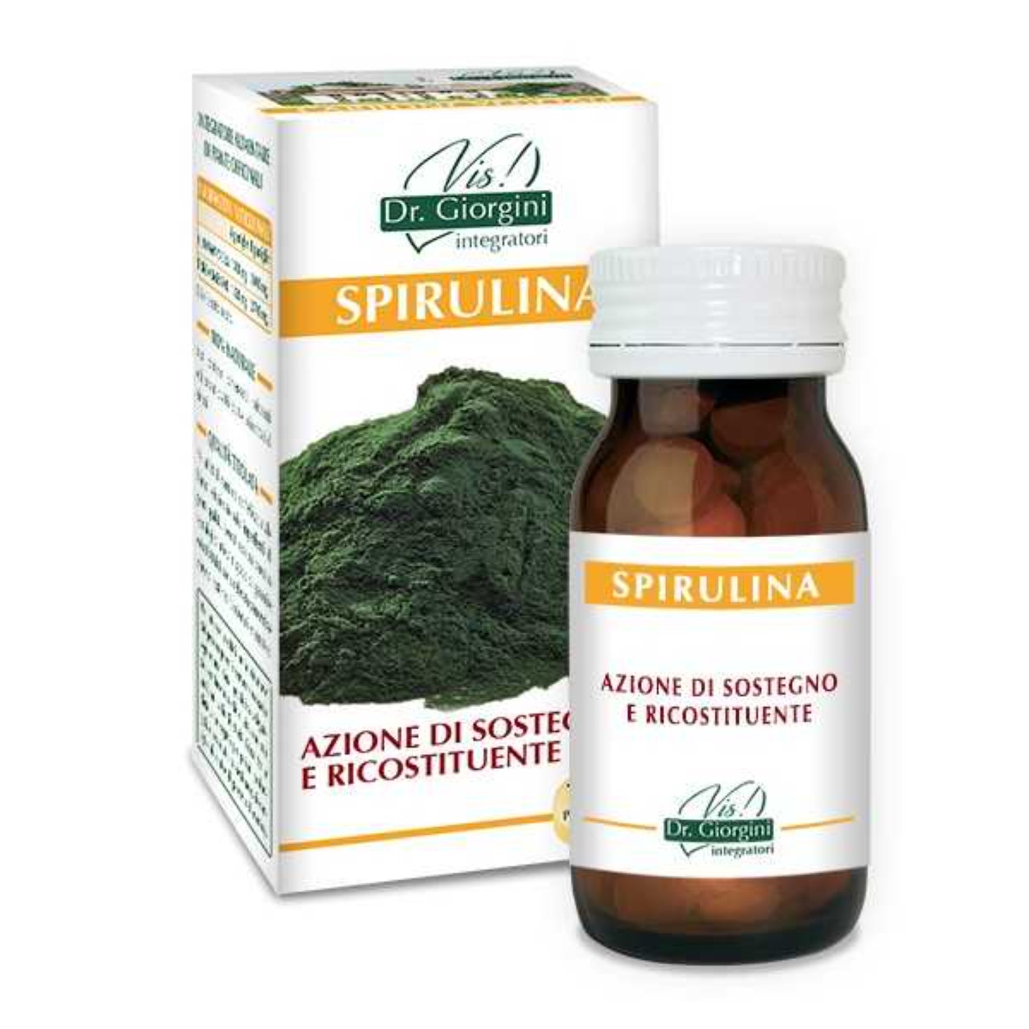 Alga Spirulina Ricostituente | Integratore Vegano | 100 Pastiglie
