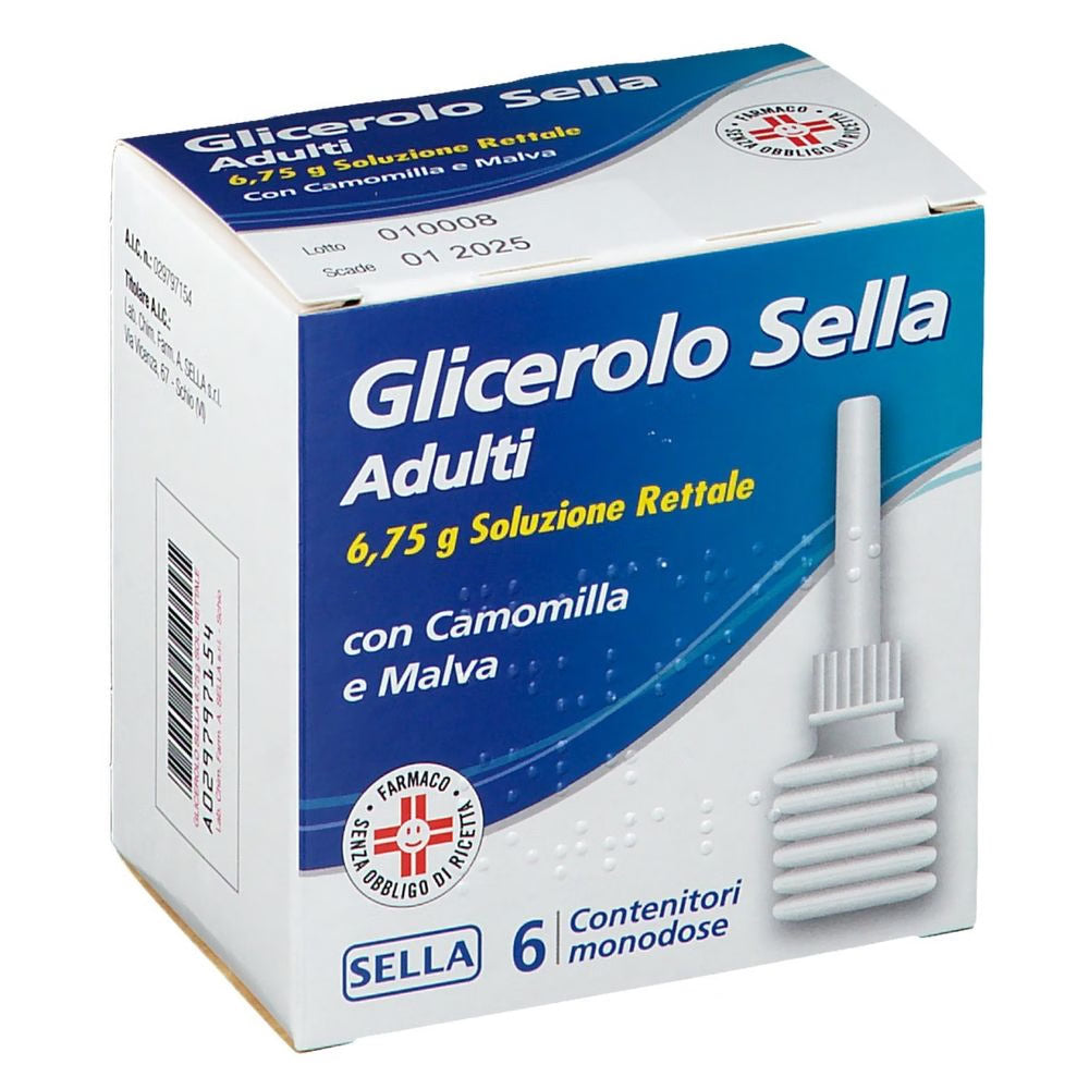 Glicerolo Adulti 6 Microclismi Con Camomilla E Malva Da 6,75g
