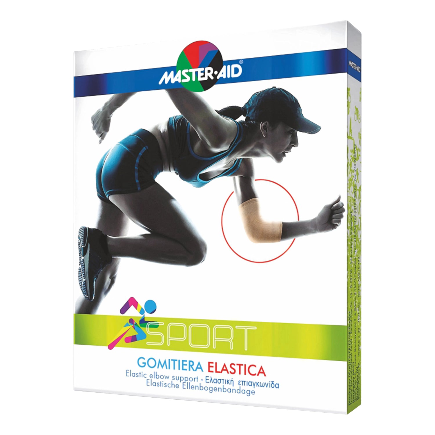 Master-Aid Sport Gomitiera Elastica | Protezione Gomito | Taglia 3