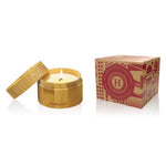 Himalaya Candela Artigianale Box Bamboo Seta | Naturale Ecologica | 100 g  