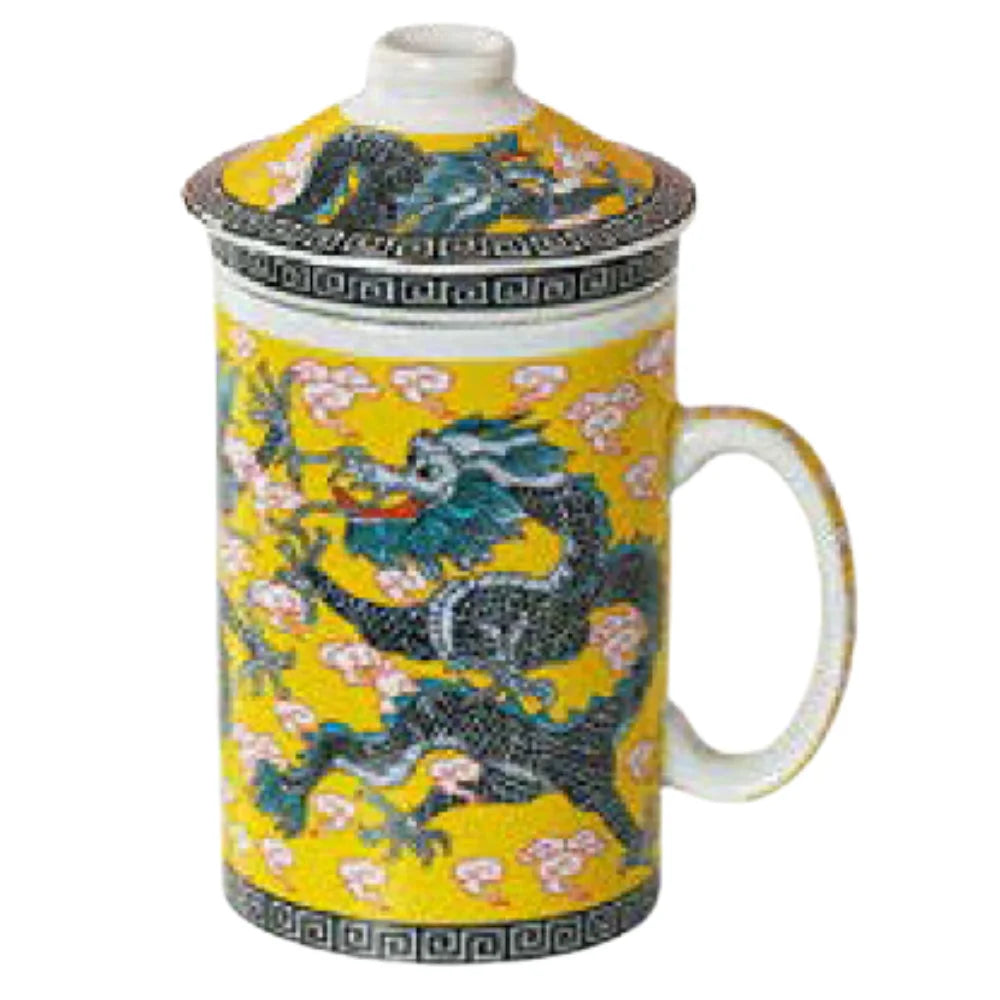 Himalaya Infusiera Old China Yang | Tisaniera Porcellana Decorata con Filtro
