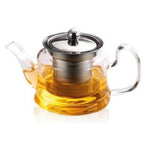Himalaya Teiera Perla | Vetro Borosilicato Pyrex e Acciaio Inox con Infusore | 650 ml  