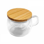 Himalaya Infusiera Bice | Tisaniera Vetro Borosilicato e Bambù | 350 ml 2 
