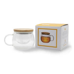 Himalaya Infusiera Bice | Tisaniera Vetro Borosilicato e Bambù | 350 ml 3 