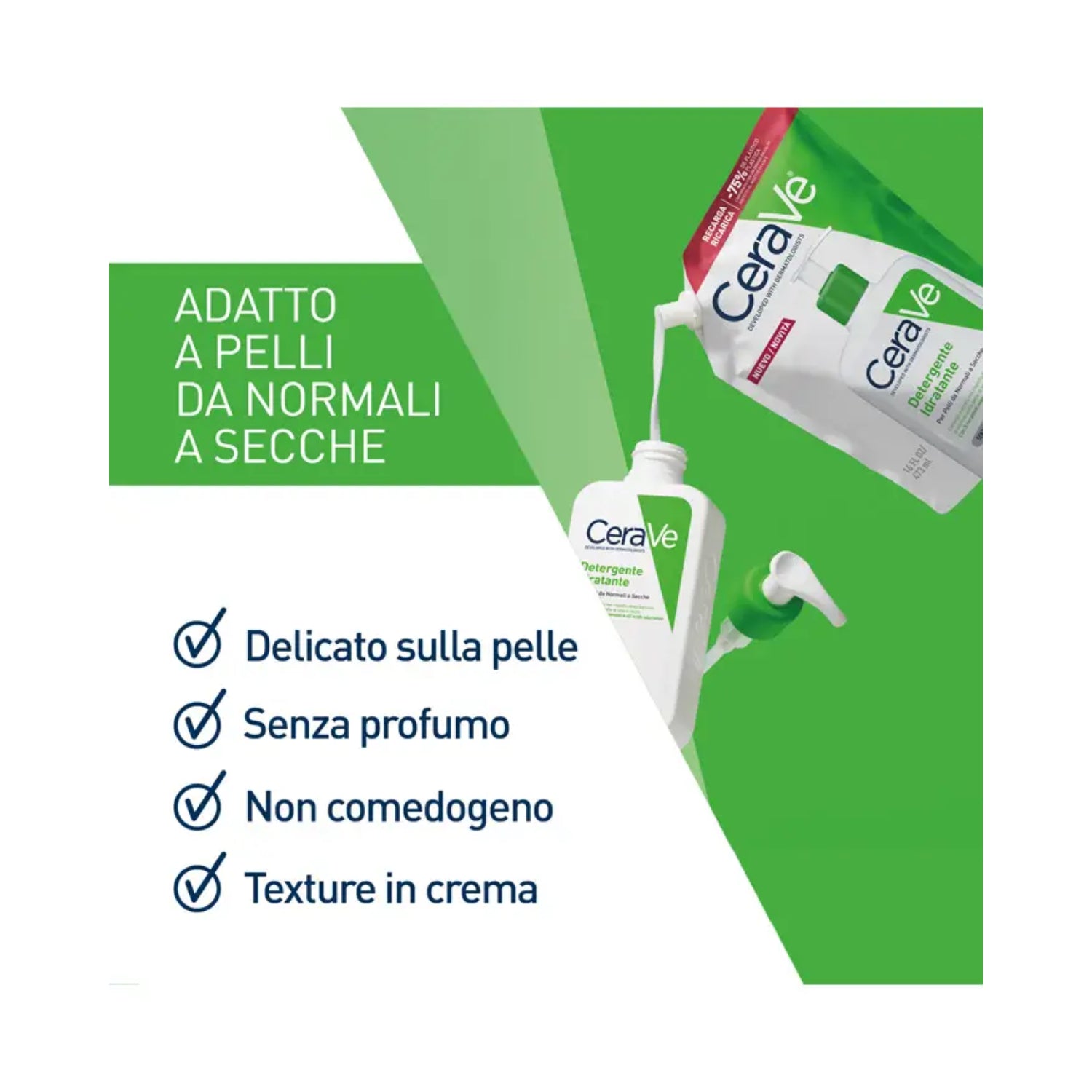 CeraVe | Refill Detergente Idratante Viso Pelle Normale Secca | 473ml 2