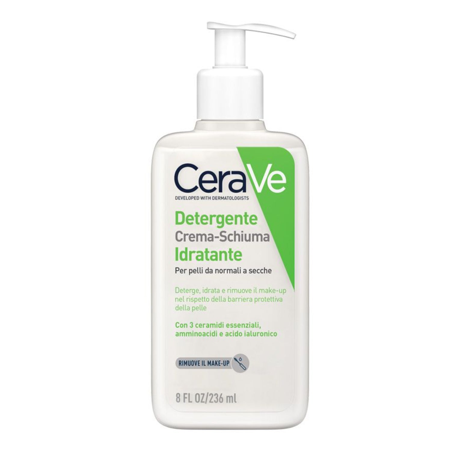 CeraVe | Detergente Crema-Schiuma Idratante Pelle da Normale a Secca | 236ml

