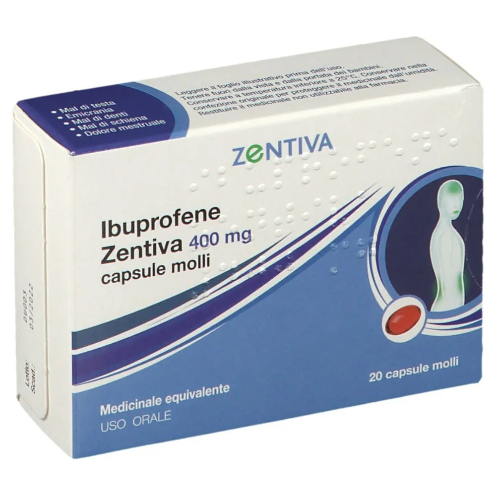 Ibuprofene 400mg 20 Capsule Molli - Zentiva