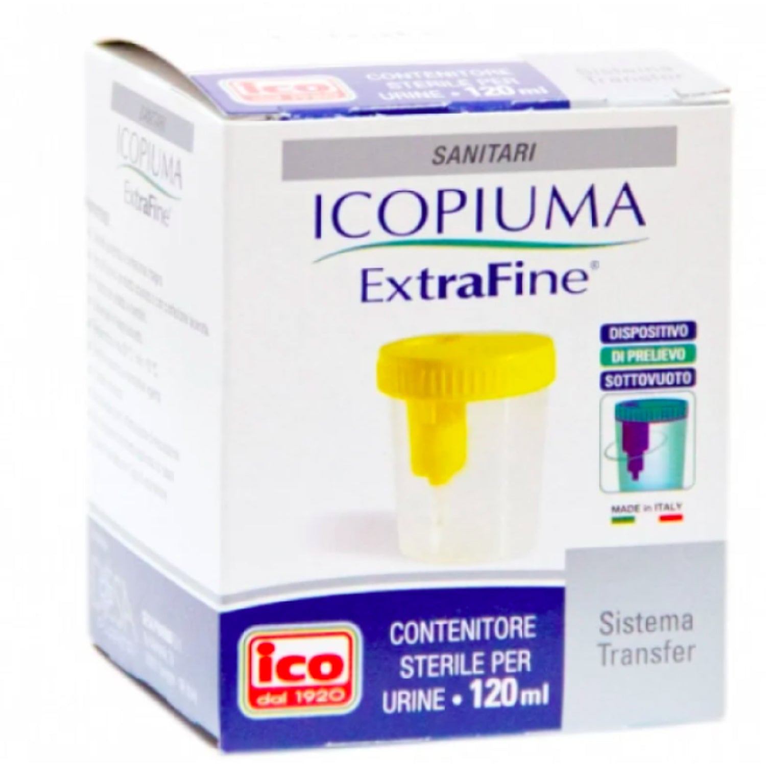 Extrafine Sanity Contenitore Sterile | Per Analisi Urine | 120ml

