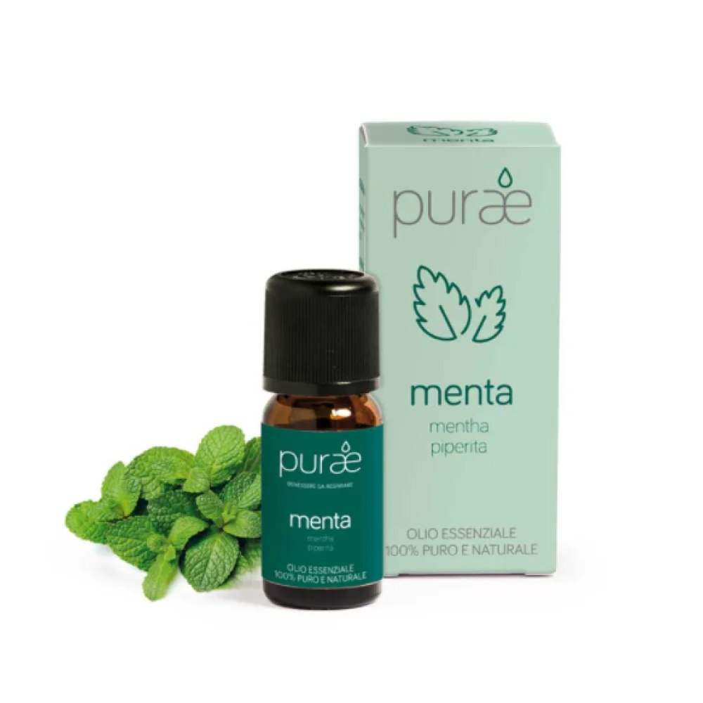 Purae Menta Piperita Bio | Olio Essenziale Concentrazione | 10ml