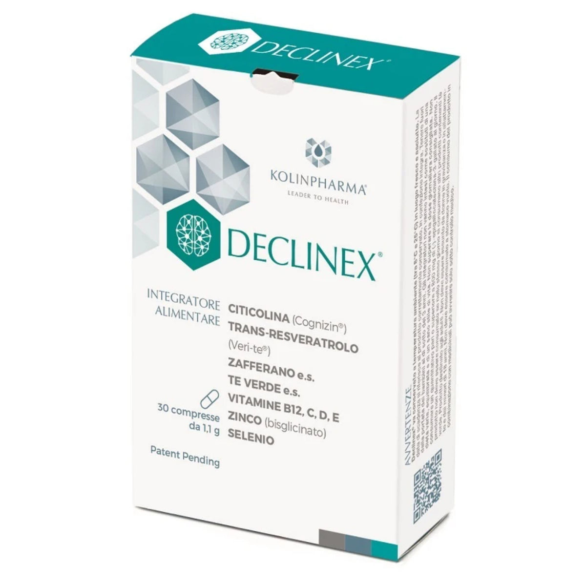 Declinex® | Integratore Memoria e Funzione Cognitiva | 30 Compresse  