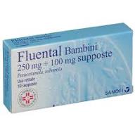 Fluental Bambini 10 Supposte 250mg + 100mg