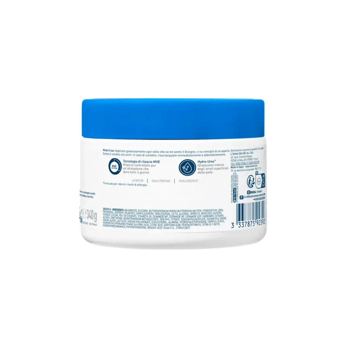 CeraVe | Crema Idratante Intensiva Viso Corpo Pelle Secca 5% Hydro-Urea | 340g 4 