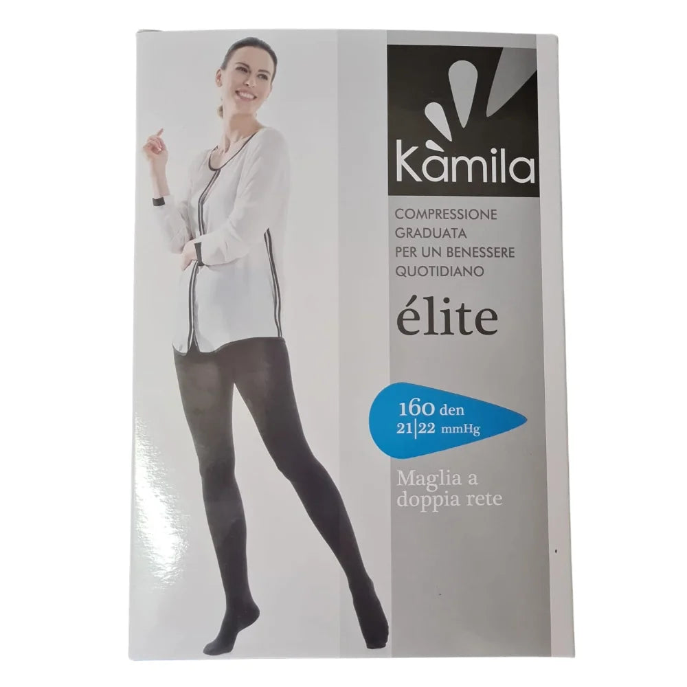 Kamila Collant Elite 160 Den Maglia A Doppia Rete Colore Nero Taglia 5
