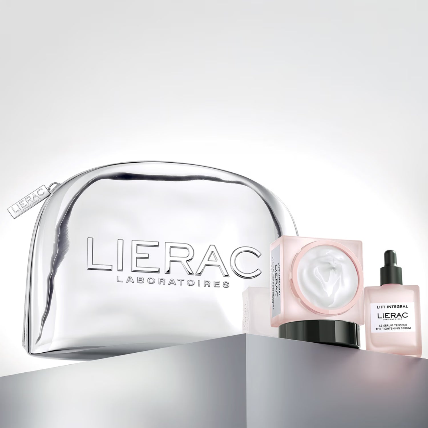 Lierac Lift Integral Gel-Crema Rassodante 50 ml e Siero Tensore 15 ml con pouch