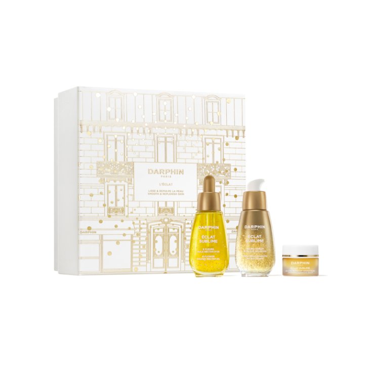 Darphin Cofanetto Éclat Sublime Youthful Bliss Set - Balsamo Detergente Aromatico + Siero Ringiovanente + Olio di Nettare d’Oro agli 8 Fiori