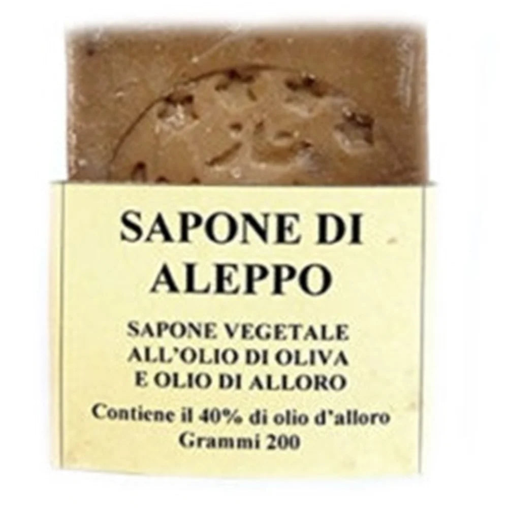 La Dispensa - Sapone Solido Di Aleppo All'Olio Di Oliva E Olio Di Alloro 40% 200g